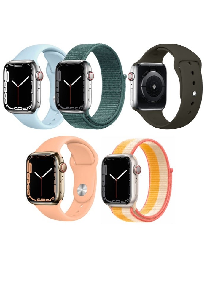 5pcs Watch Bands Replacement for Apple Watch Strap…