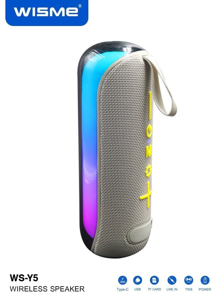 WISME WS-Y5 Wireless Portable Bluetooth Speaker With…