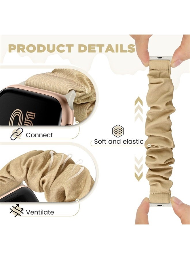 4 Packs Scrunchie Band Compatible with Apple Watch…
