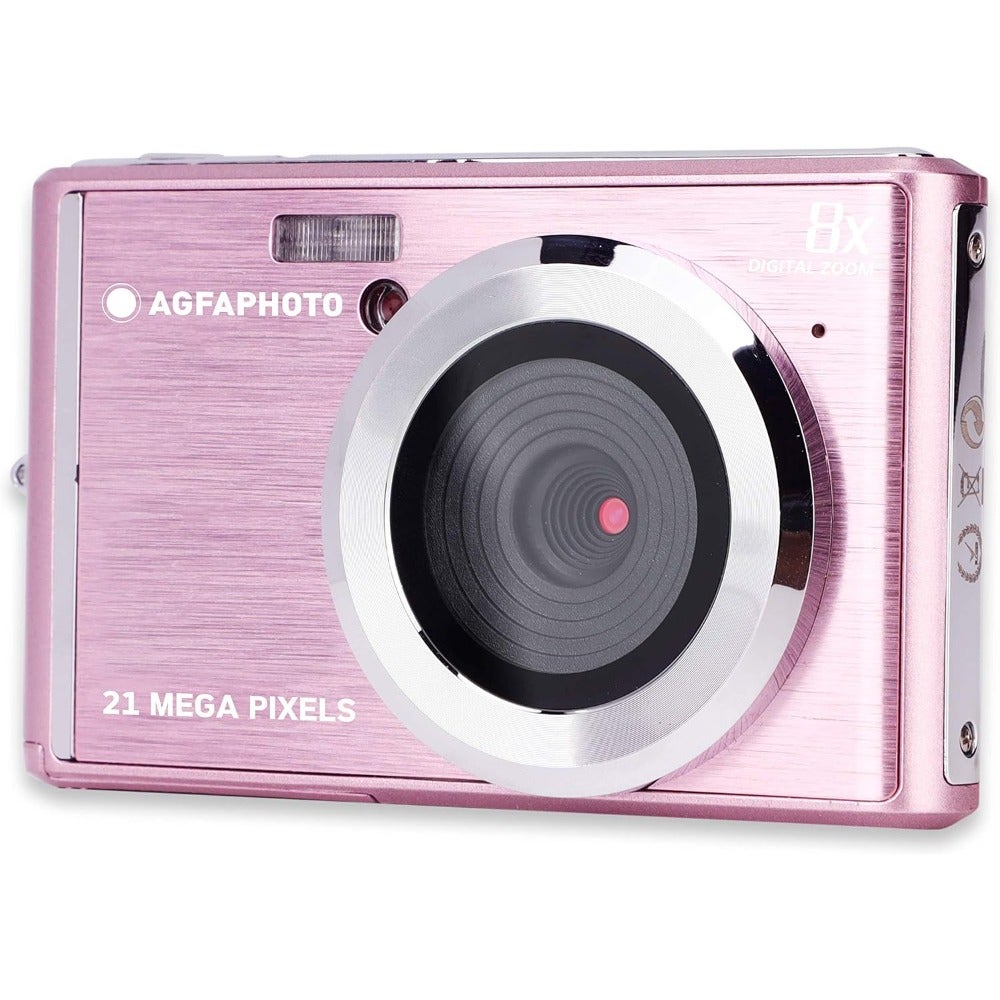 Compare AGFAPHOTO Digital Camera DC5200PK 8x Zoom for Travel Photography Silver Metal Body HighResolution Video Recording Compact Design at KSA Price