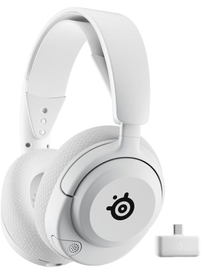 Compare Arctis Nova 5 Wireless Gaming Headset, 40mm Neodymium Drivers, ClearCast Gen 2.x Retractable Boom Mic, 360° Spatial Audio, QuickSwitch Wireless 2.4GHzBluetooth, 5060 Hours Battery Life, RGB Lighting, ChatMix PC, CrossPlatform Compatibility PC, PS5, Switch, Mobile, Steam Deck, Oculus Quest 2, Sonar Software Suite, Mute & Volume Dial Control, White | 61671 at KSA Price