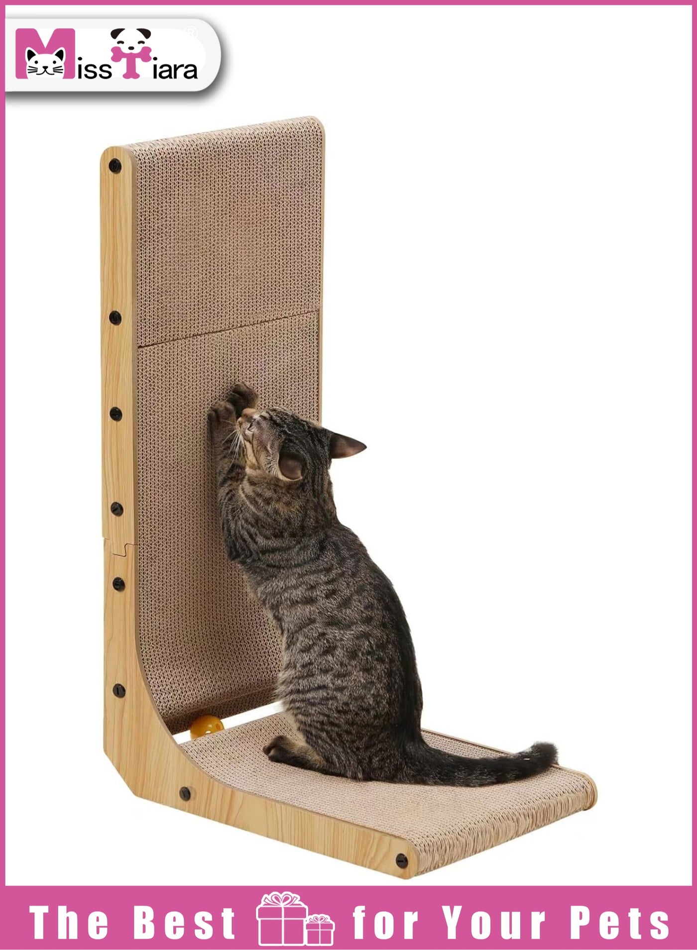 Cat Scratcher, 60cm L Shape Cat Scratch Pad…