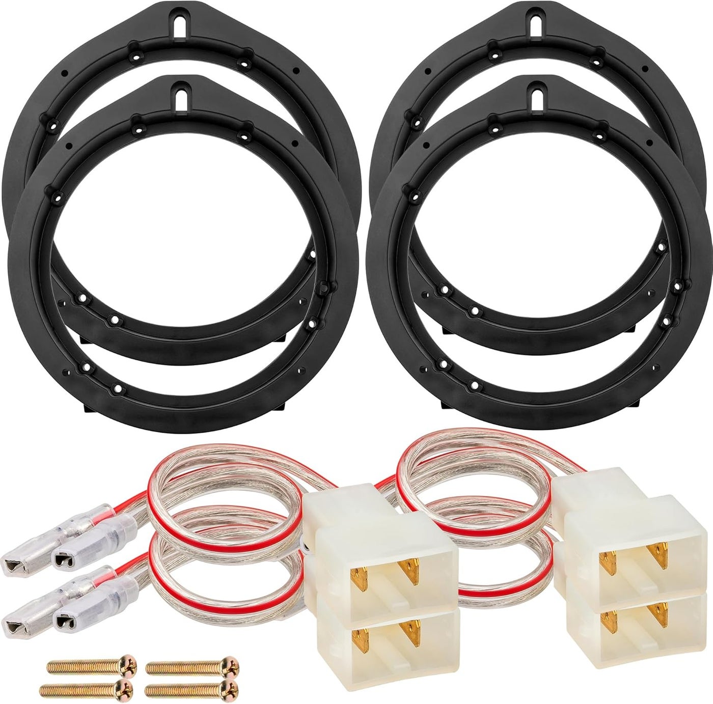 Compare NuIth 6.5 Inch Speaker Adapter Bracket with Wiring Harness Kit for Honda and Acura at KSA Price