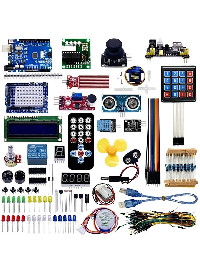 Compare Electronics Starter Learning Kit R3 Board with R3 Board Or R3 Improve Board for Ardunio at KSA Price