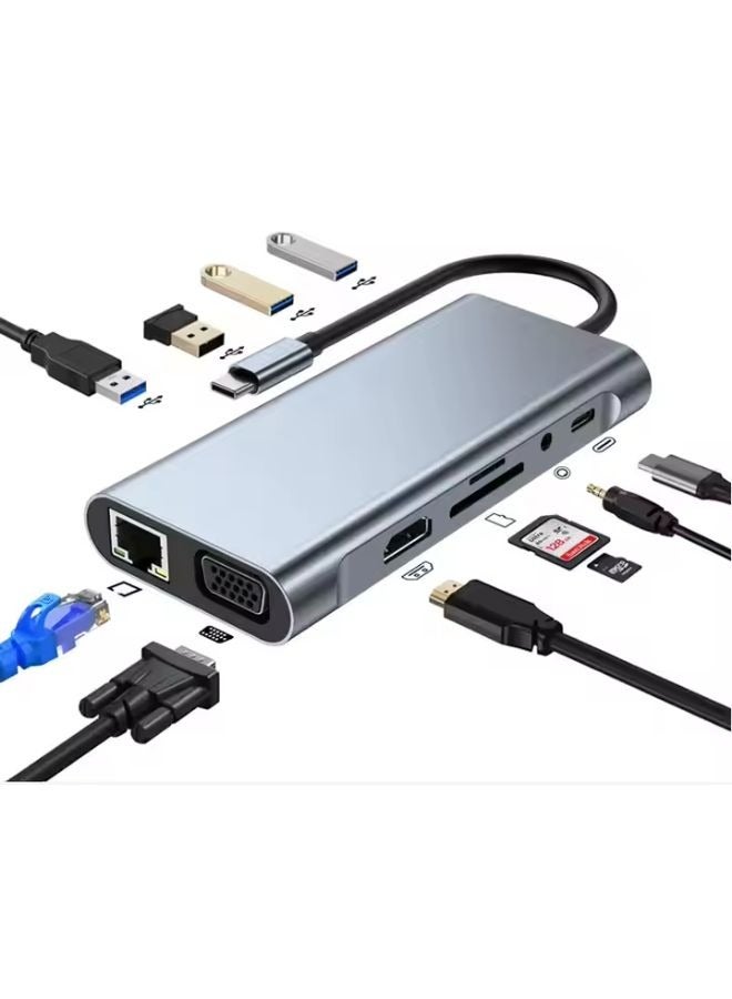 High Quality 11-in-1 USB C Hub Multiport…