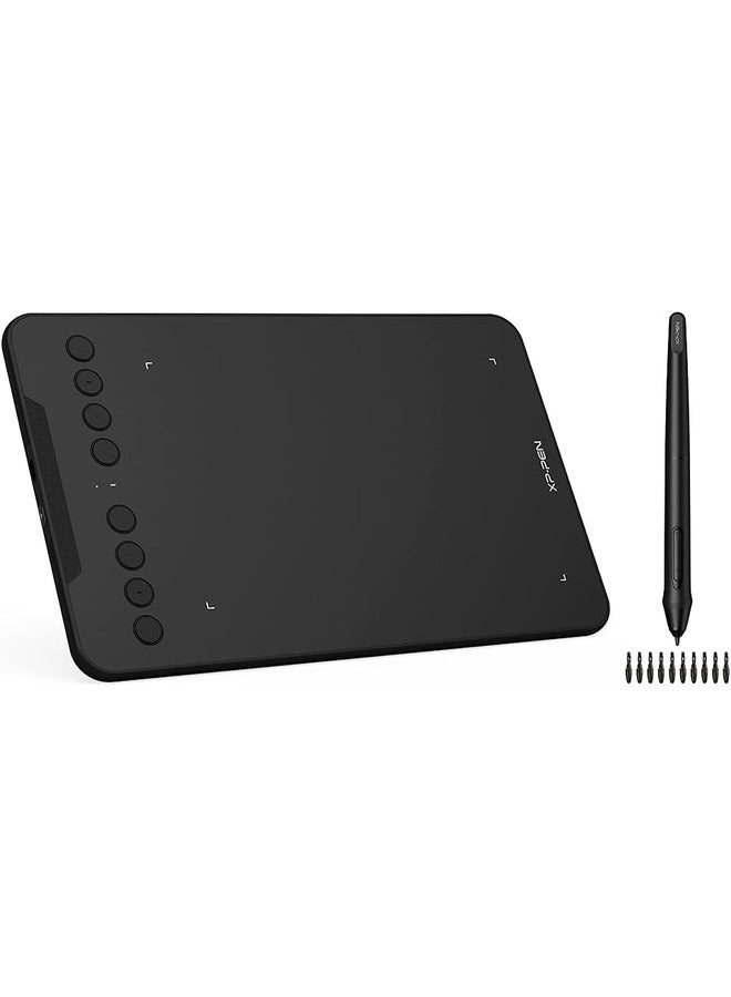 Compare Deco 7W Wireless Drawing Tablet with Stylus, 2.4GHz Portable Graphics Tablet for Digital Art, Design, Teaching and Online Meetings at KSA Price
