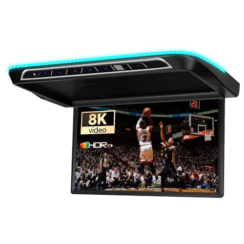 Compare XTRONS 173 Inch Motorized Car Overhead Player 8K FHD IPS Screen Android Car Roof Mount Monitor Builtin Stereo Speakers Auto Flip Down Car Monitor Support HDMI USB Input at KSA Price