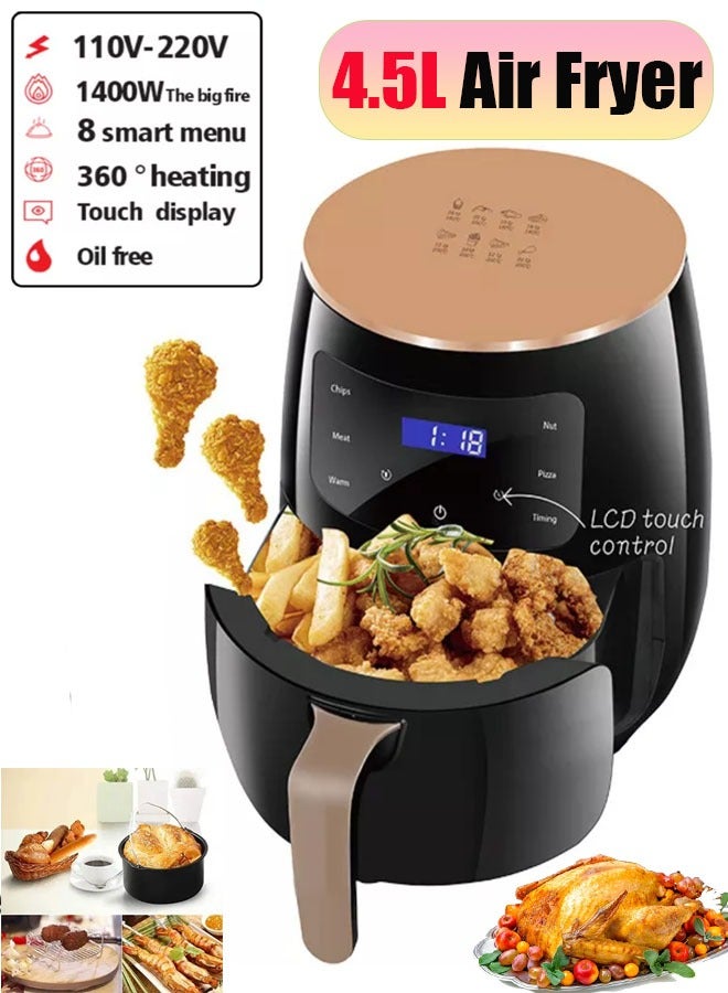 Smart Air Fryer - 4.5L Large Capacity - Automatic…