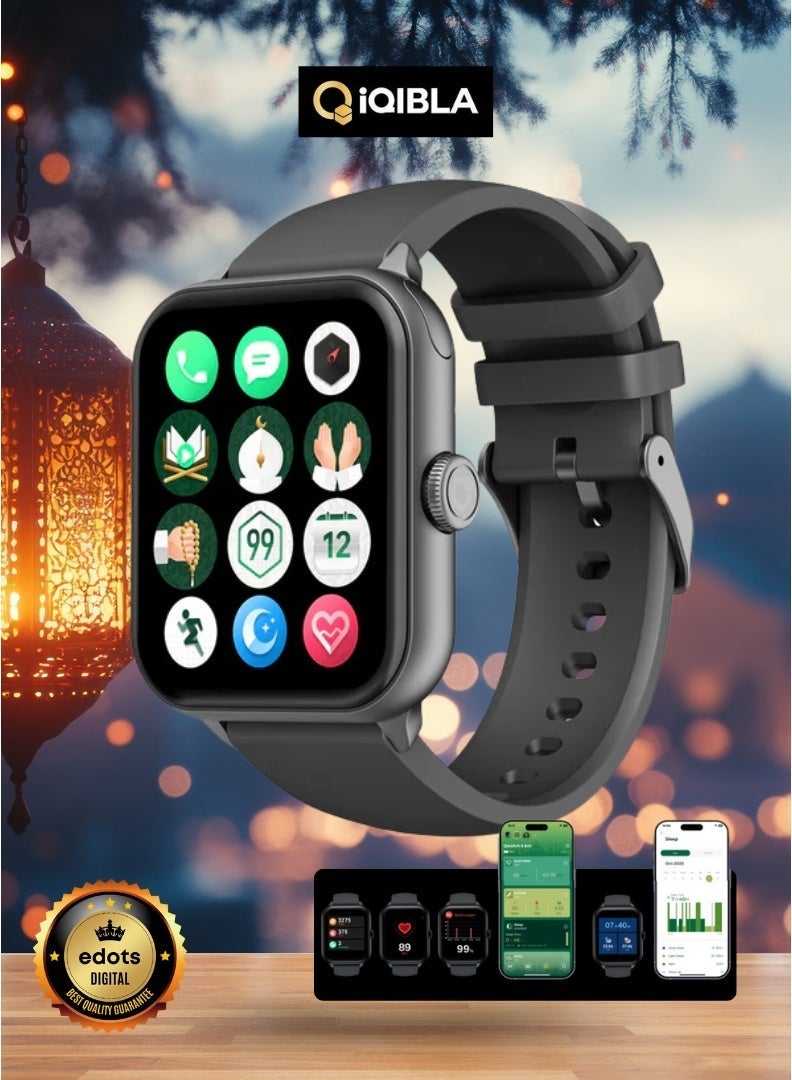 Compare Quran Watch S6 | Smart Islamic Watch with Quran Audio, Tasbih Counter, Qibla Finder & Fitness Tracker  Black at KSA Price