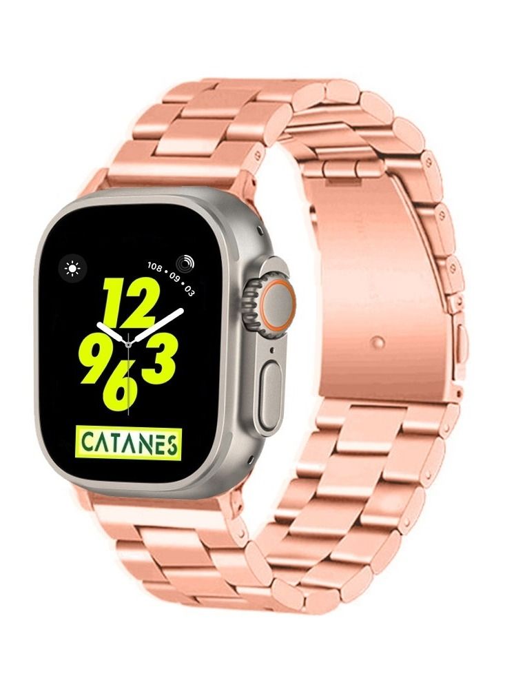 Apple Watch Ultra Band 49mm Stainless Steel Band Metal…