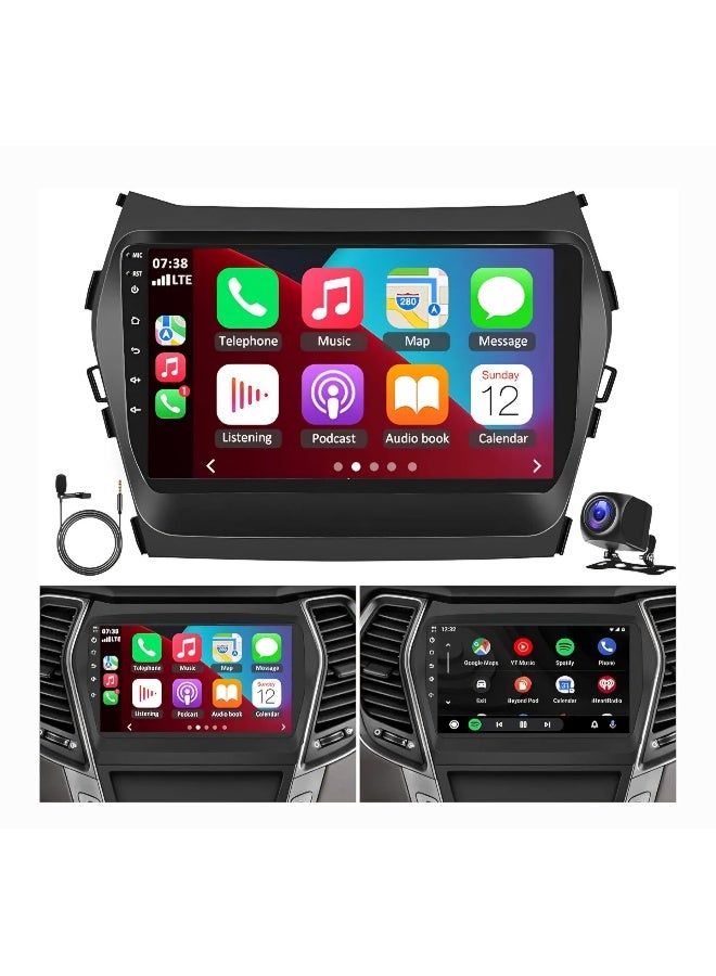 Compare Android Car Stereo Screen Hyundai Santa Fe IX45 20132017 With Carplay Android Auto Wireless WiFi DSP Santa Fe Radio Bluetooth HD Camera Included Fast Interface at KSA Price