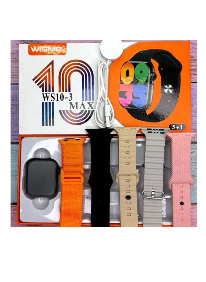 Compare WS103 Max  Smartwatch | 5in1 Strap Set, Fitness Tracking & Health Monitoring, Smartwatch for men and women at KSA Price
