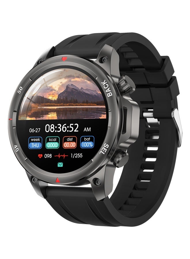 Compare Mens Smart Watch Outdoor Sports Waterproof Watch Multisports Mode Bluetooth Call Health And Sleep Monitoring LED Glare Wick RTDK68 Black Tape at KSA Price