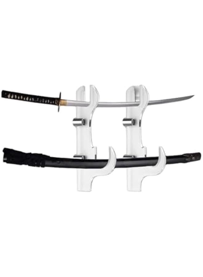 Compare Sword Wall Mount, 2 Layer Sword Wall Mount Display Hooks, Acrylic Katana Stand Wall Mounted, Lightsaber Wall Mount, Sword Stand, Sword Hook Display Which Can Support All Swords White at KSA Price