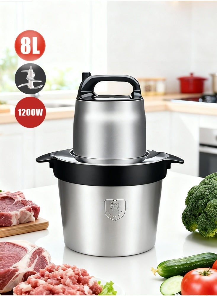 1200W Electric Kitchen Chopper, with 8L Stainless…