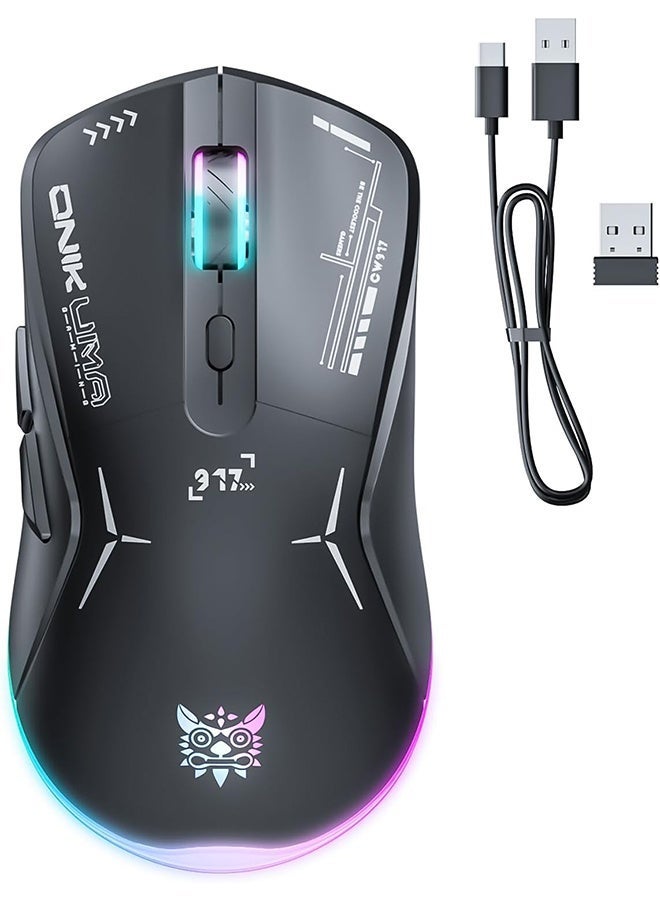 Wireless Gaming Mouse, Dual Mode 2.4G/USB-C, 6…