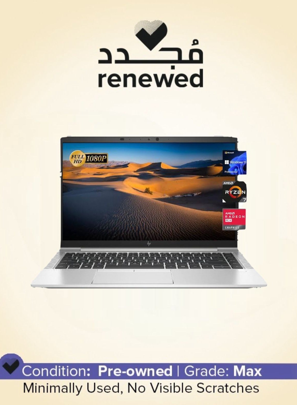 Renewed - Elitebook 845 G8 Laptop With 14…