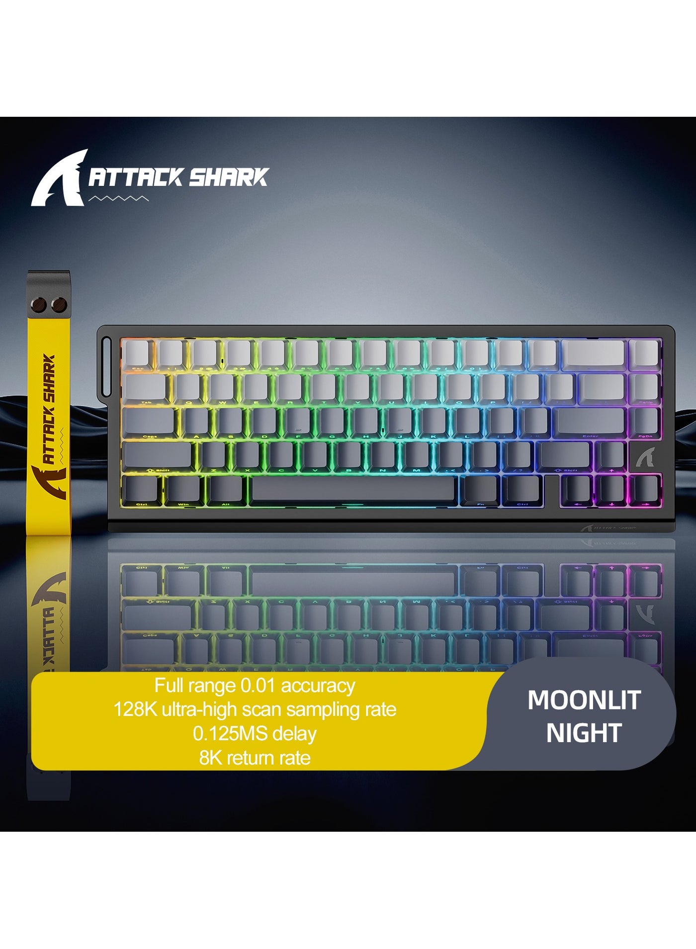 Attack Shark X68HE Wired Magnetic Gaming Keyboard,…