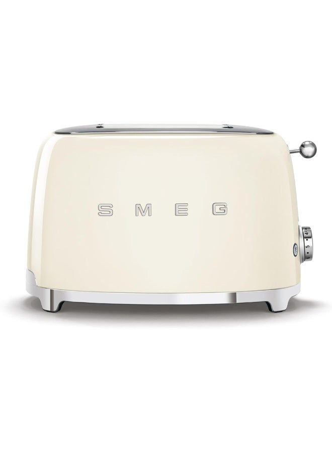 Compare Smeg TSF01CRUK, 50s Retro Style 2 Slice Toaster,6 Browning Levels,2 Extra Wide Bread Slots, Defrost and Reheat Functions, Removable Crumb Tray, Cream 950 W TSF01CRUK BeigeSilver at KSA Price