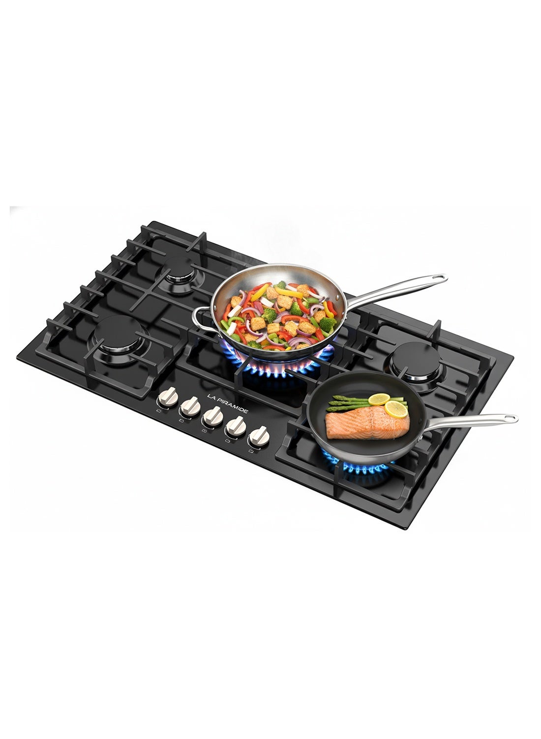 LA PIRAMIDE Built -In GLASS Gas Hob Cooker…