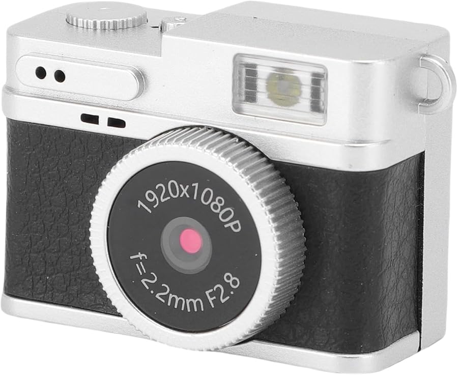 Compare Vintage Digital Camera 1080P FHD 2MP Photos 0 96 Inch Color Screen 128GB Storage LED Fill Light 4 Filters Black at KSA Price