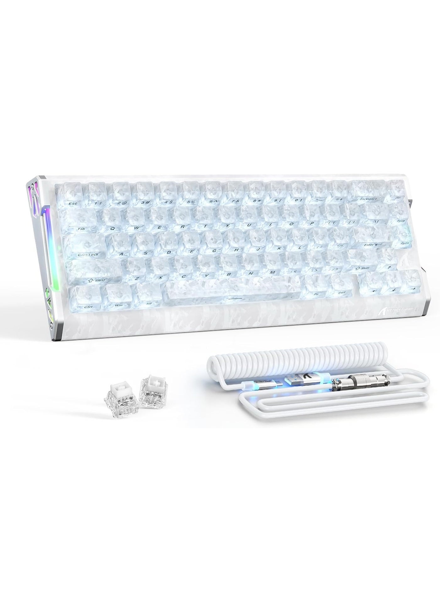 R68HE Carbon Fiber 8000Hz Rapid Trigger Keyboard,0.005mm…