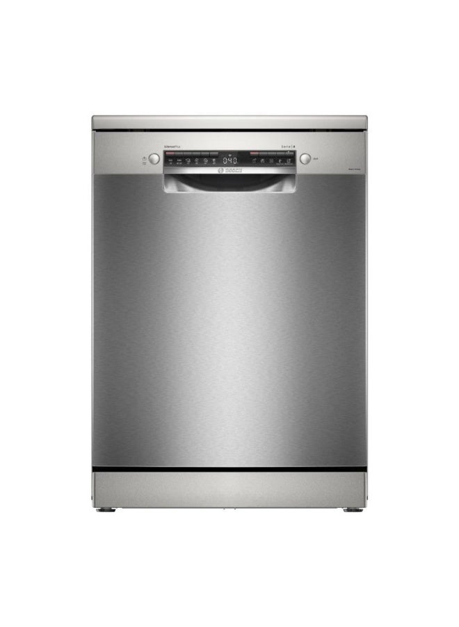 Compare Freestanding Dishwasher, SMS4ECI26M, 60cm, 14 Place Settings, 6 Programs, Home Connect, Brushed Steel AntiFingerprint, 1 Year Warranty, German Engineering 10 L SMS4ECI26M Silver Inox at KSA Price