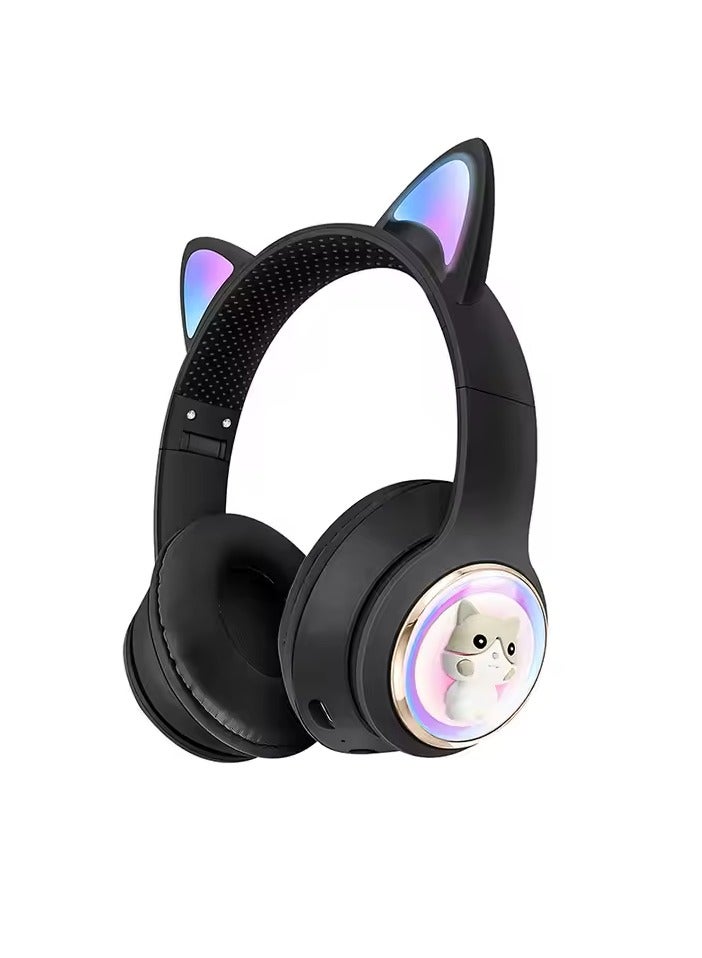 Compare Bluetooth Headset Plus Cat Design Wireless Ears Illuminated Stylish  OverEar Headset at KSA Price