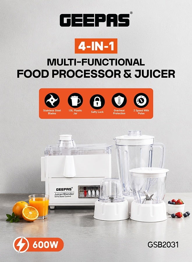 4 in 1 Food Processor & Juicer Multi-functional…
