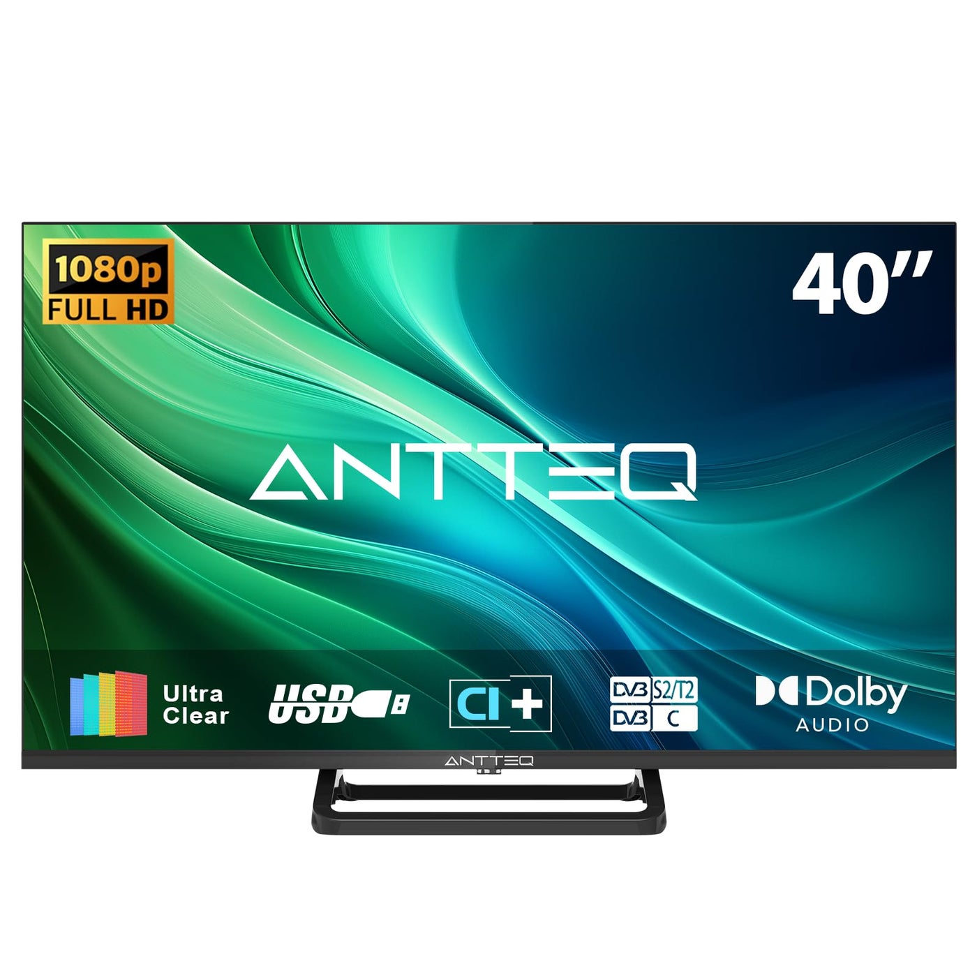 Antteq 40 Inch TV, FHD TV Central Stand…
