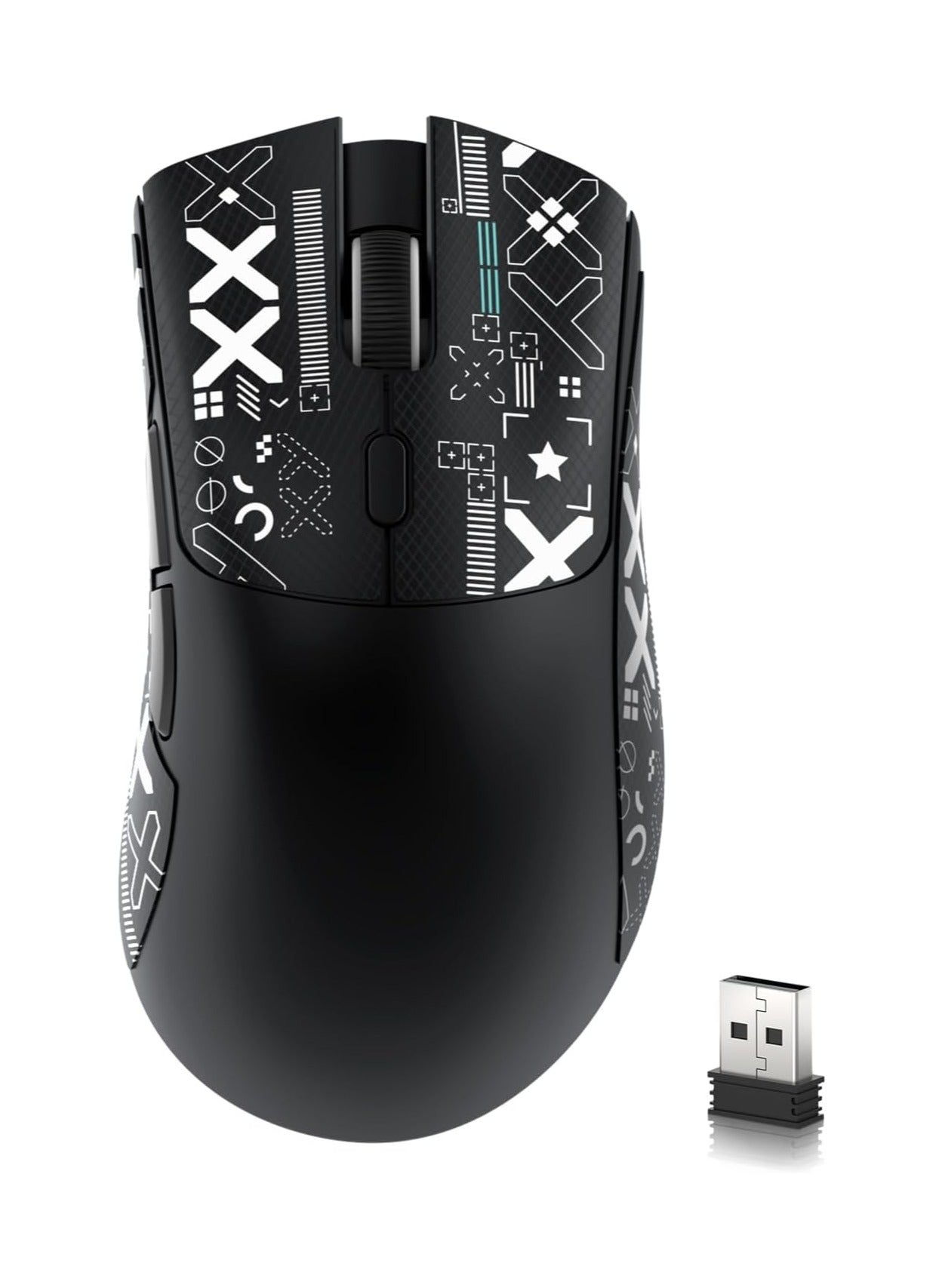 ATTACK SHARK R1 Wireless Gaming Mouse – Tri-Mode (2.4G/BT5.2/Wired),…