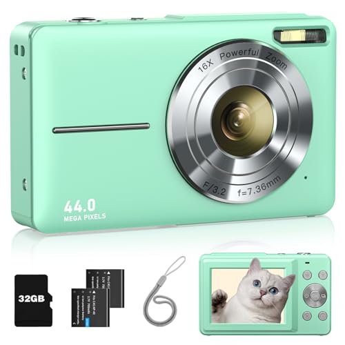 Lecran 1080p kids Digital Camera with 32Gb Card,2…