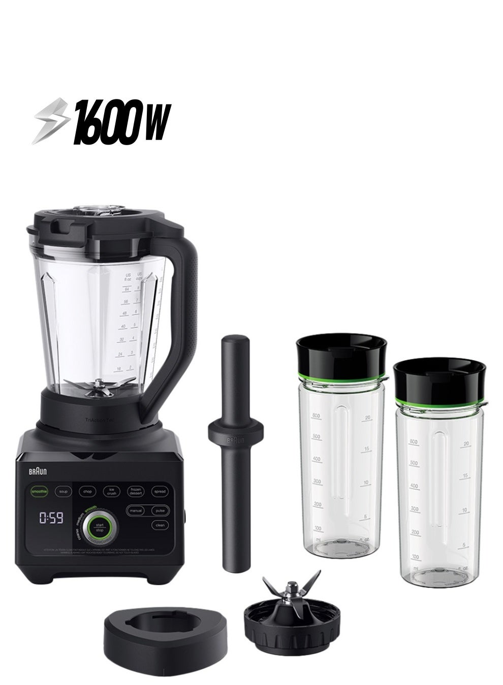 Compare Power Blend 9 Jug Blender 1600 W JB 9042 Black at KSA Price