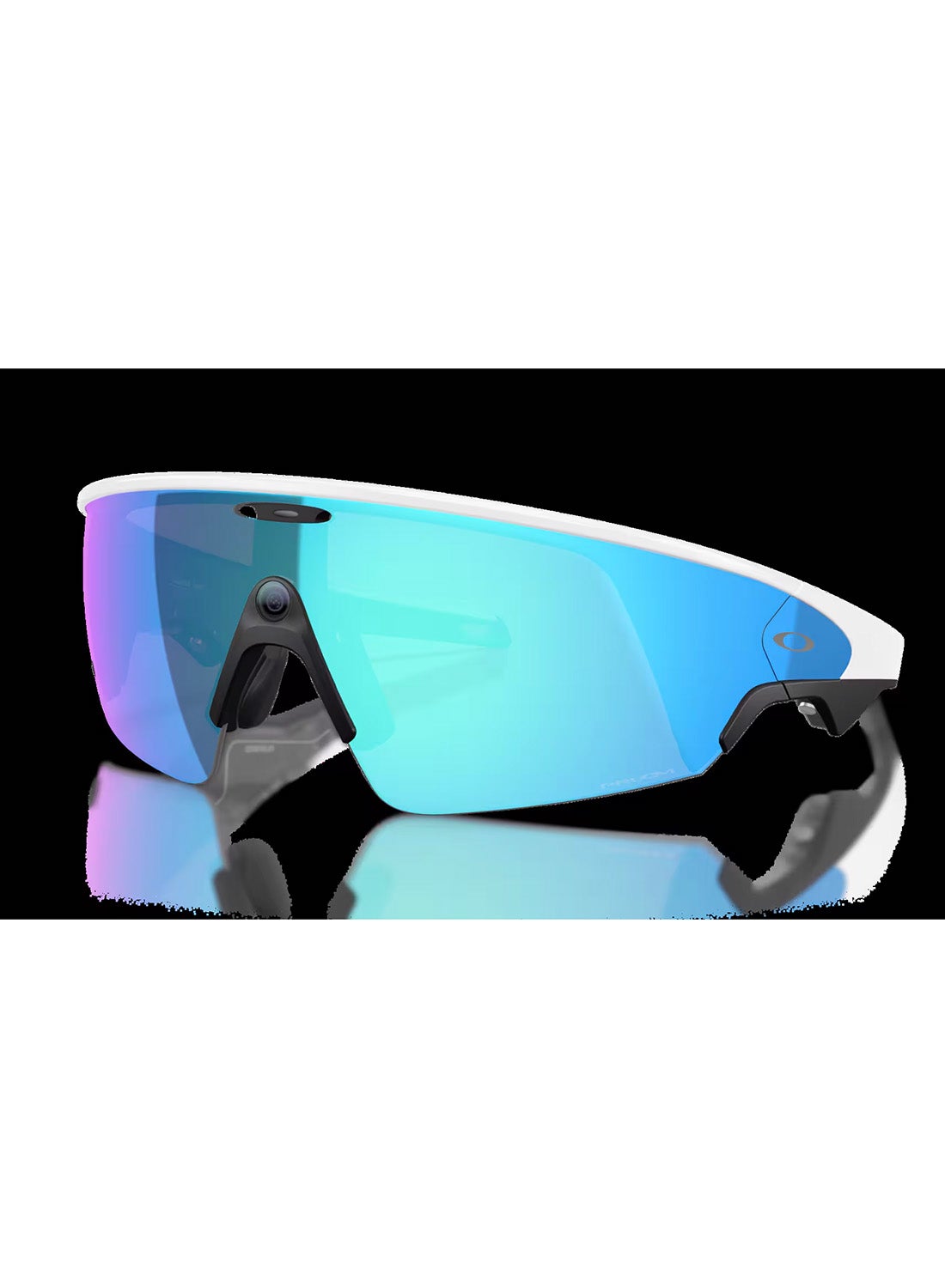 Compare Meta Oakley Meta Vanguard AI Glasses, Wide  Universal Fit, White Frame, Prizm Sapphire Lenses at KSA Price