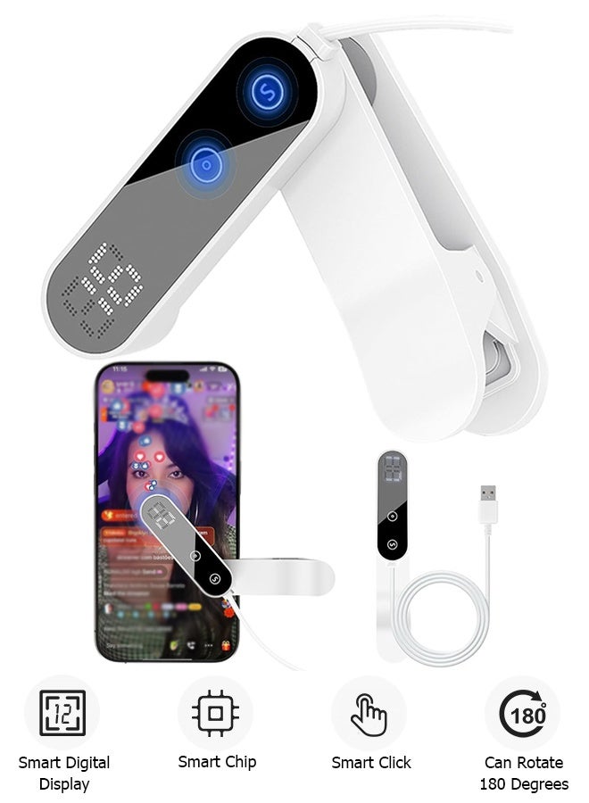 Compare Auto Clicker for Smart Phone  with Digital Display  Phone Screen Adjustable Speed Auto Tapper for iPhone iPad Apps, Fast Click Screen Tappers for TIK Tok, Game, Live Broadcasts Likes, Physical Clicker  Universal USB Interfa at KSA Price