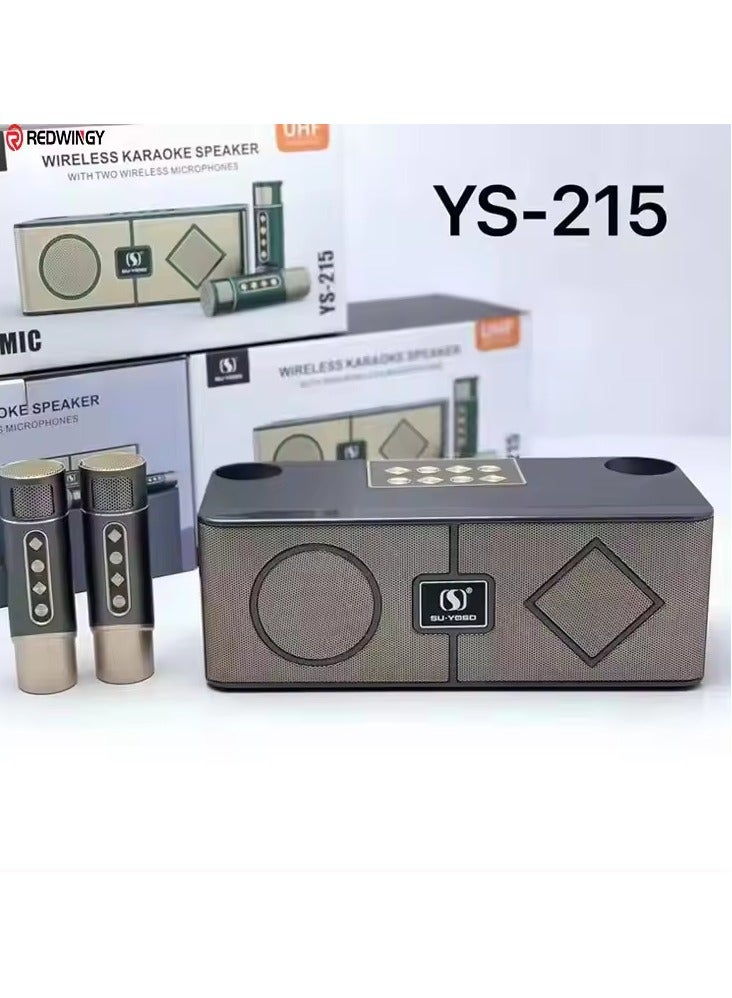 Compare Karaoke Sound System Portable Karaoke Outdoor Rock Speakers Ys215 Grey at KSA Price