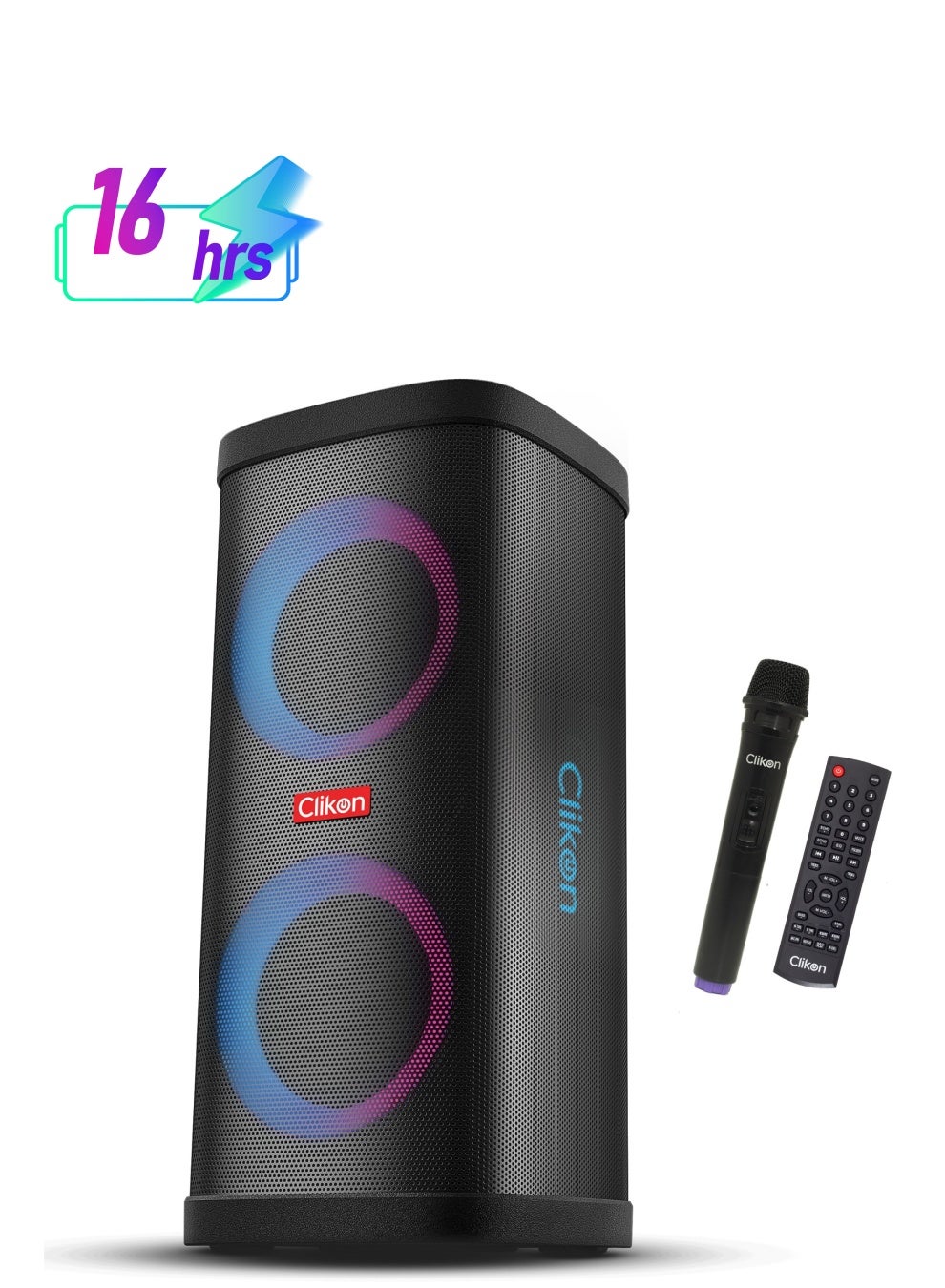 Compare Rechargeable Boombox Bluetooth Wireless Trolley Speaker With Remote,USbSdTfFm Radio And Dynamic Light Show at KSA Price