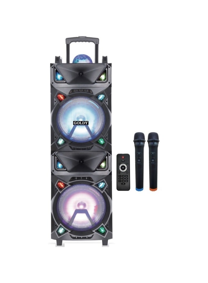 Rechargeable 10 Inch Double Trolly Speaker with…