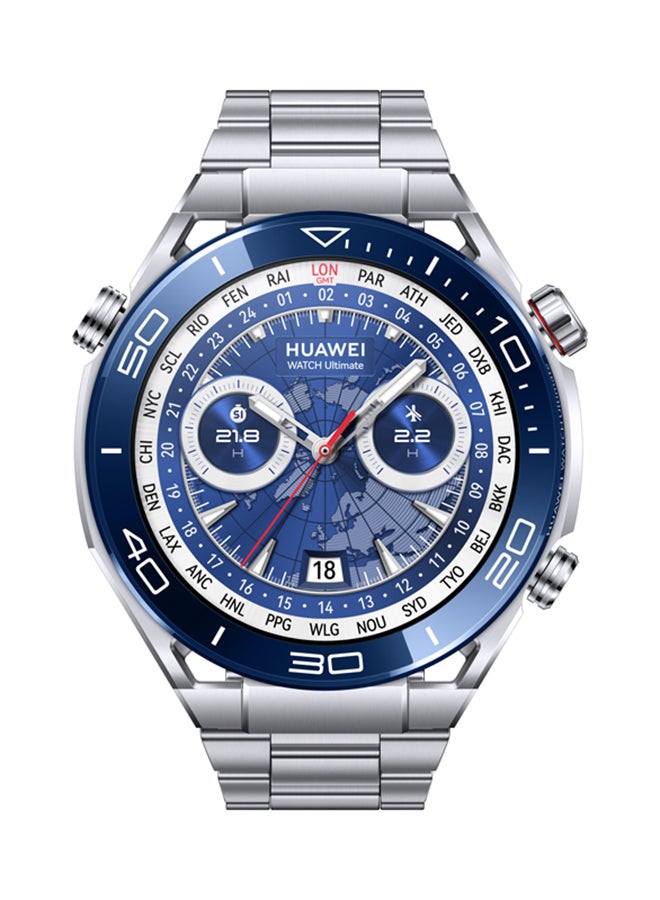 Compare Watch Ultimate, 1.5 Inch AMOLED Color Screen, SteelColor ZirconBased Amorphous Alloy Case, 14Day Battery Life Titanium Strap at KSA Price