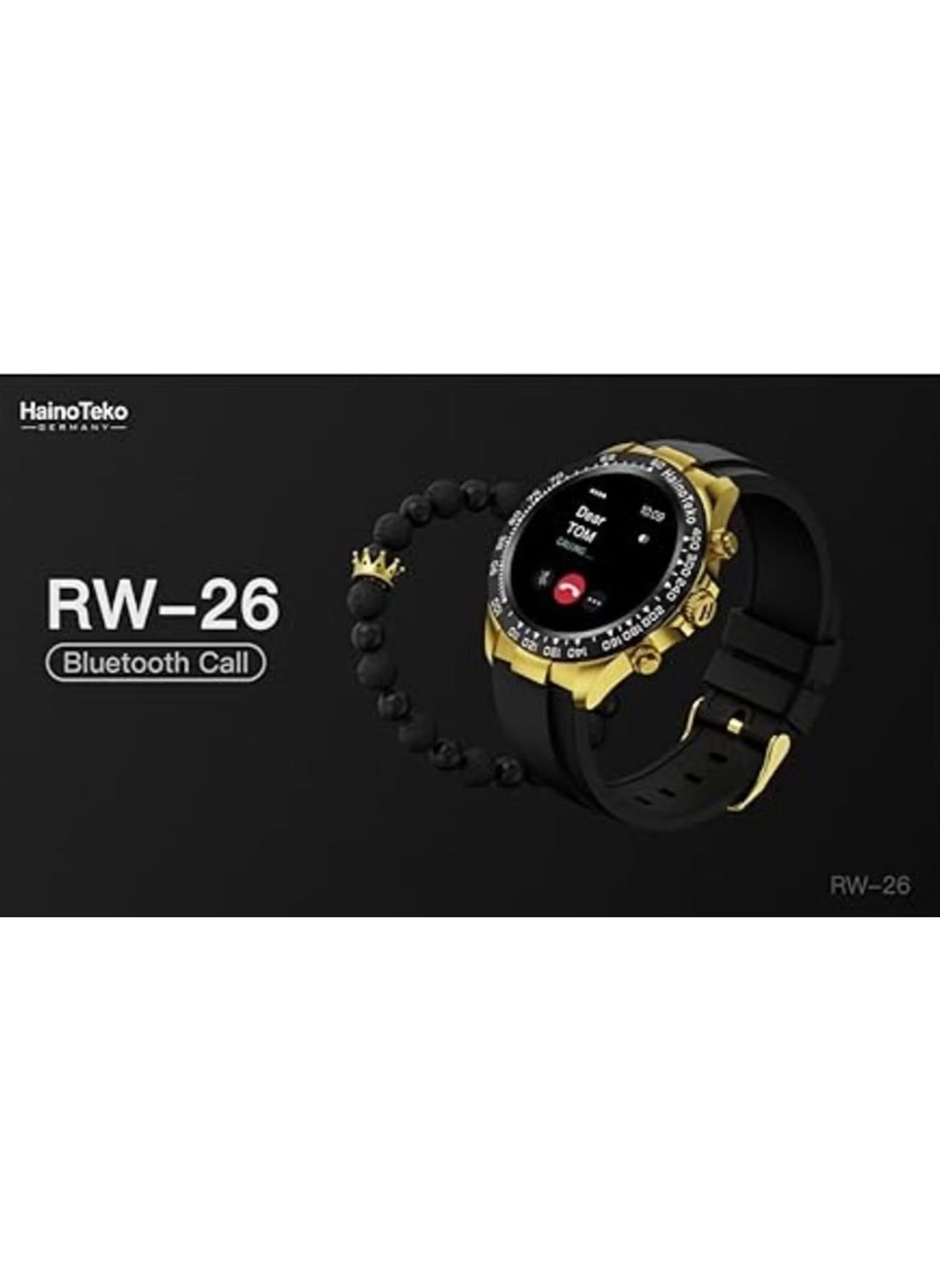 RW 26 Round Smart Watch for Men | Stylish…
