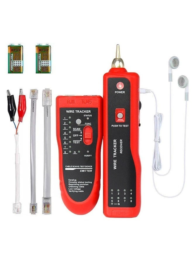Wire Tester RJ45, RJ11 Cable Tracker Line Finder Multifunction…