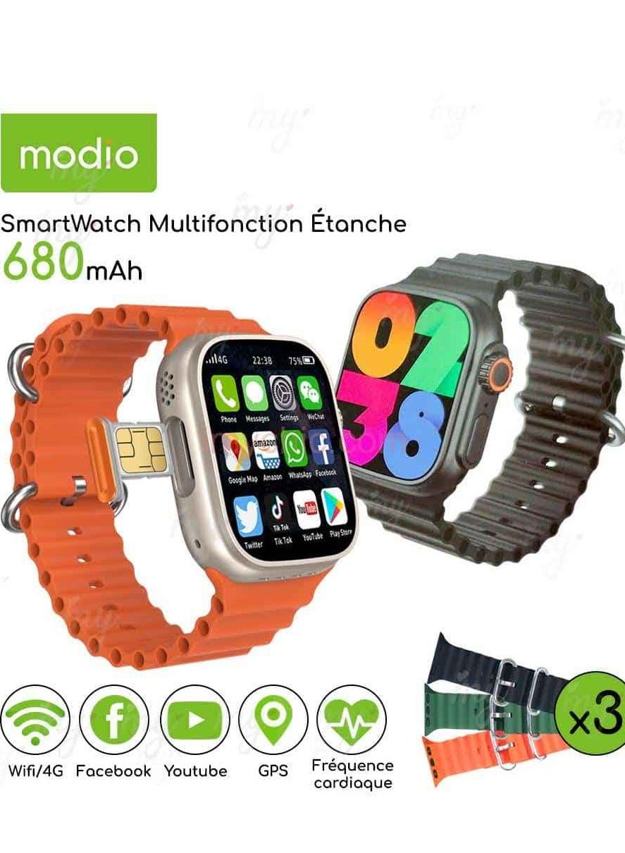 Compare New Smart Watch Ultra 1.85 Full Touch NFC Men Women Smartwatch Series 8 Bluetooth Call Waterproof Sports Sleep Monitoring Heart Rate Watches at KSA Price
