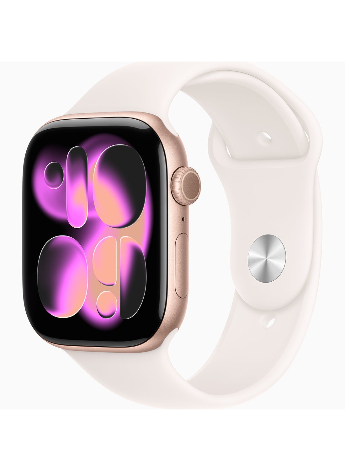 Compare Watch Series 11 GPS 46mm Middle East Version Rose Gold Aluminium Case With Light Blush Sport Band  SM at KSA Price