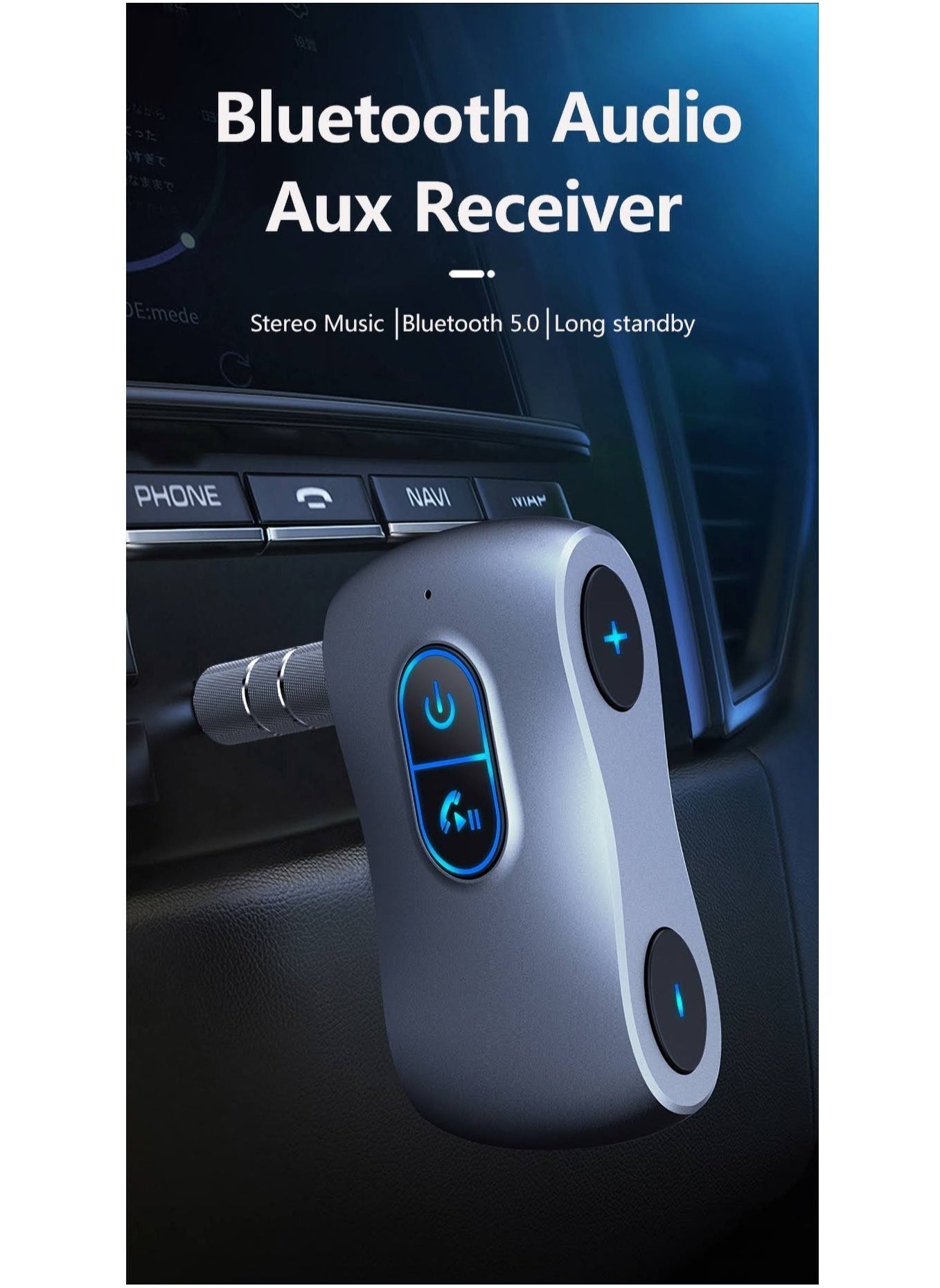 Aux blue-tooth Adapter Car portable hands-free…
