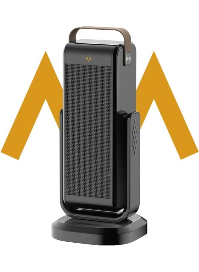 Compare Winter Portable Electric PTC Heater, Fast Heating Room Heater with Adjustable Thermostat, Energy Efficient Space Heater for Home Office Bedroom, Remote Control, Overheat Protection at KSA Price