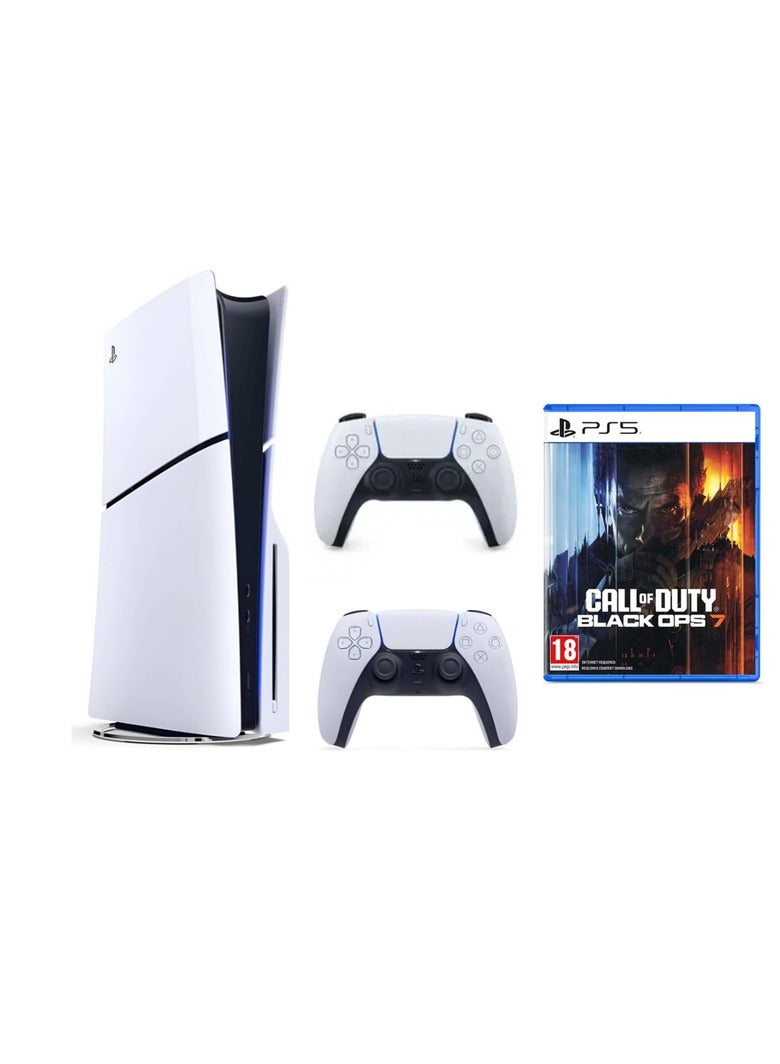PlayStation 5 Slim Disc Console with extra white…