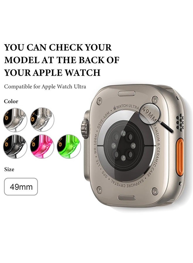 Compare Compatible for Clear Apple Watch Band 49mm with Case, Upgrade Women Men Girl Clear Bling Crystal Sport Strap and Bumper for iWatch Band UltraClearUltraUpgrade,49mm at KSA Price