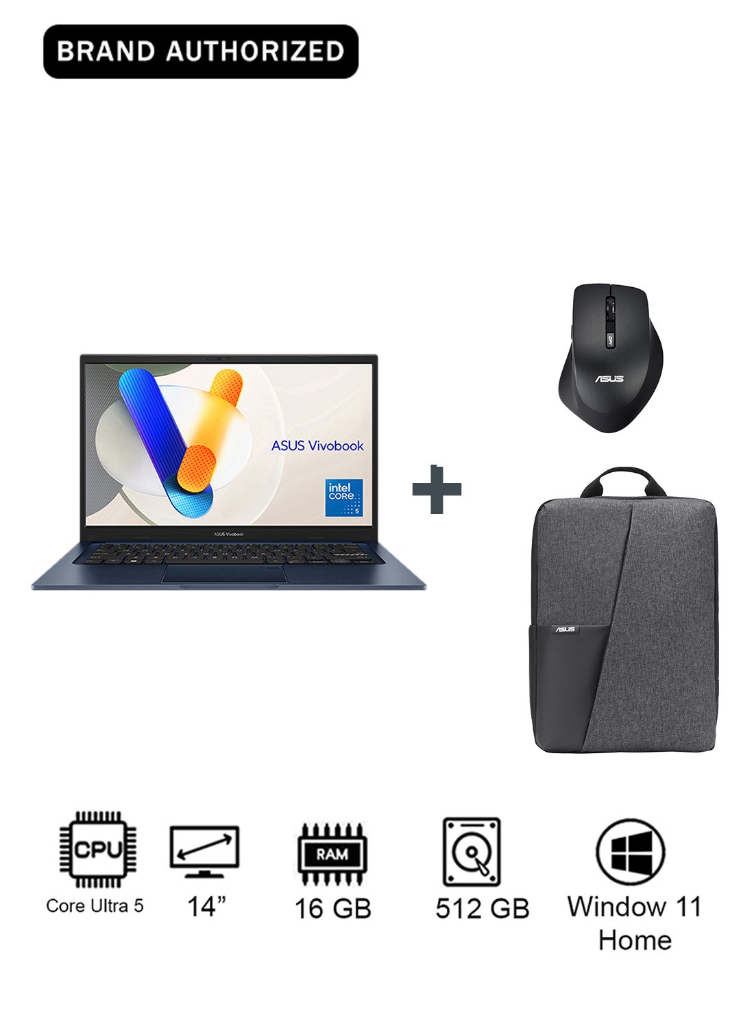 Compare Vivobook 14 Laptop With 14Inch Display, Core 5 120U Processor16GB RAM512GB SSDIntel UHD GraphicsWindows 11 Home With bag And Mouse English blue at KSA Price