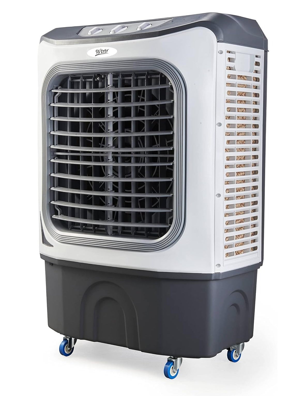 Compare Wtrtr 50L Commercial Home Air cooler,Outdoors WaterCooled Moving Air Cooler, Home AirConditioning Fan, 3In1 Evaporative Air Cooler, 3Speed Adjustment, WideAngle Air Supply at KSA Price