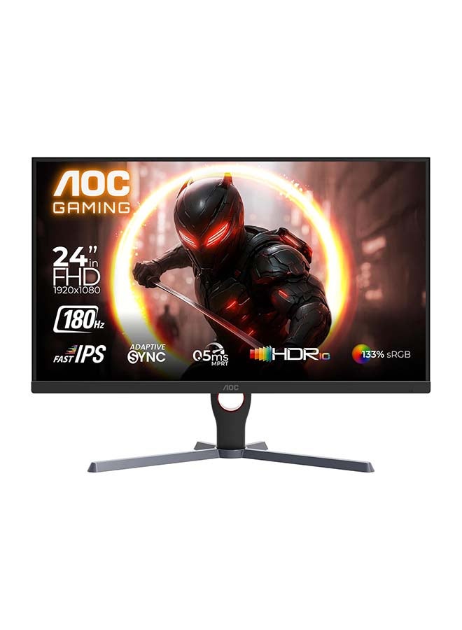 Compare 23.8 Inch 24G11E Gaming Monitor Full HD 1920x1080, HDR10, IPS Panel Type, 180Hz Refresh Rate, 0.5ms Response Time, Adaptive Sync Technology, Support 120Hz PS5  Xbox Series X | Black & Red at KSA Price
